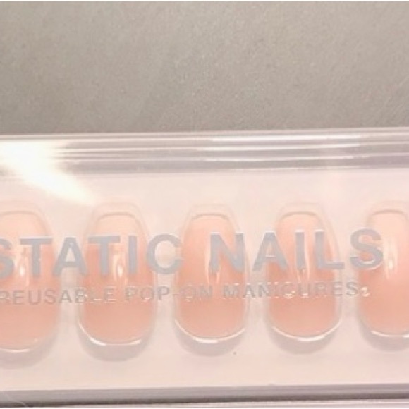 Static Nails Nude Press-On Nails coffin - Picture 4 of 4